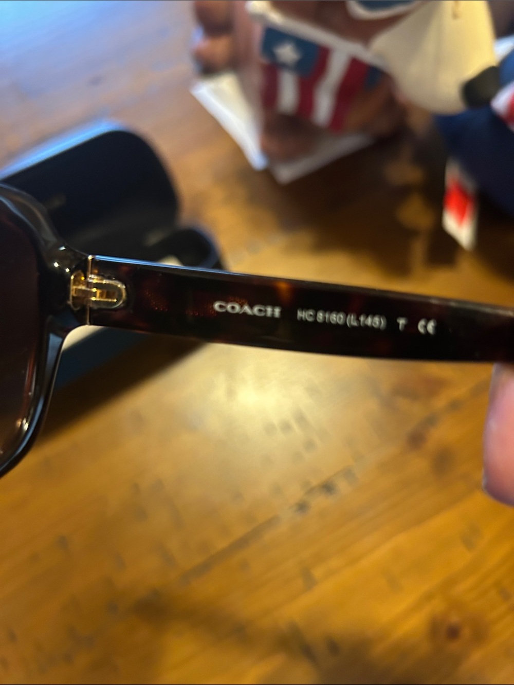 Coach Women's Tortoiseshell Sunglasses - Brown Lenses - Picture 2 of 7